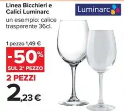 Carrefour Iper Calice Luminarc offerta