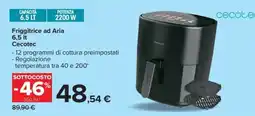 Carrefour Iper Friggitrice ad Aria Cecotec offerta