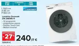 Carrefour Iper Lavatrice Zerowatt offerta