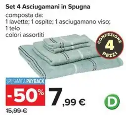 Carrefour Iper Asciugamani in Spugna offerta