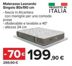 Carrefour Iper Materasso Leonardo offerta
