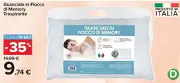 Carrefour Iper Guanciale in Fiocco di Memory Traspirante offerta
