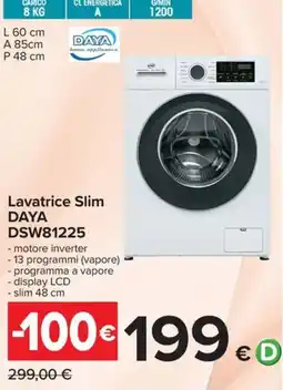 Carrefour Iper Lavatrice Slim Daya offerta