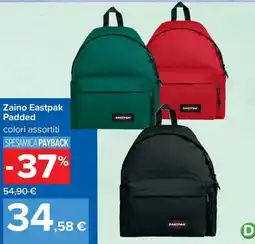 Carrefour Iper Zaino Eastpak Padded offerta
