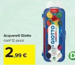 Carrefour Iper Acquerelli Giotto offerta