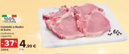 Carrefour Iper Cotolette o Nodini di Suino offerta
