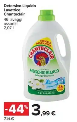 Carrefour Iper Detersivo liquido lavatrice Chanteclair offerta