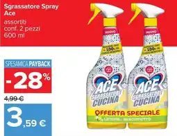 Carrefour Iper Ace sgrassatore cucina offerta