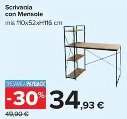 Carrefour Iper Scrivania con Mensole offerta