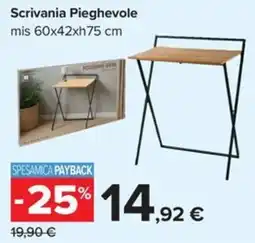 Carrefour Iper Scrivania Pieghevole offerta