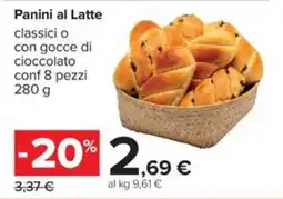 Carrefour Iper Panini al Latte offerta