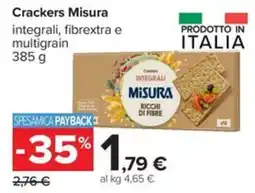 Carrefour Iper Crackers integrali Misura offerta