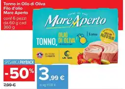 Carrefour Iper Tonno in Olio di Oliva Mare Aperto offerta