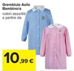 Carrefour Iper Grembiule Asilo Bambino/a offerta
