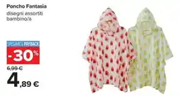 Carrefour Iper Poncho Fantasia offerta