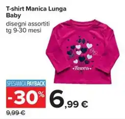 Carrefour Iper T-shirt Manica Lunga Baby offerta