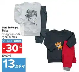 Carrefour Iper Tuta in Felpa Baby offerta