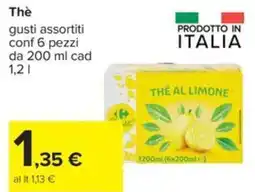 Carrefour Iper Thé al limone offerta