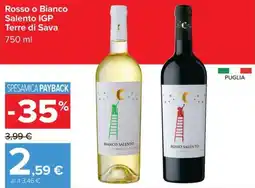 Carrefour Iper Rosso o Bianco Salento IGP Terre di Sava offerta