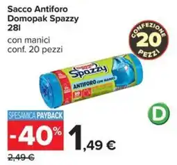 Carrefour Iper Sacco Antiforo Domopak Spazzy offerta