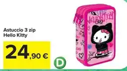 Carrefour Iper Astuccio 3 zip Hello Kitty offerta