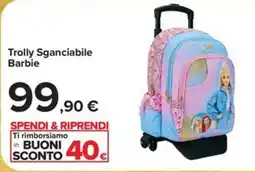 Carrefour Iper Trolley Sganciabile Barbie offerta