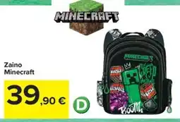 Carrefour Iper Zaino Minecraft offerta