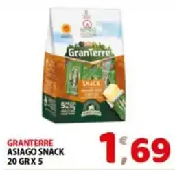 Mio Market GranTerre Asiago Snack offerta
