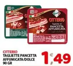 Mio Market Citterio tagliette pancetta affumicata/dolce offerta