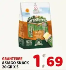 Premium Supermercati GranTerre Asiago Snack offerta