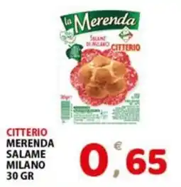 Premium Supermercati la Merenda Salame di Milano Citterio offerta