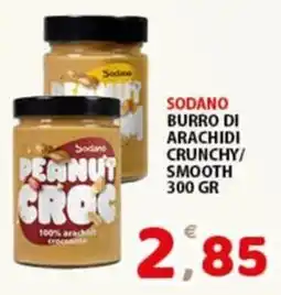 Premium Supermercati Sodano burro di arachidi crunchy/smooth offerta