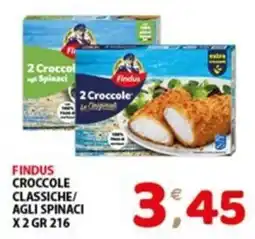 Mio Market Findus Crocchette classiche agli spinaci offerta
