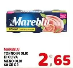 Mio Market Mareblu tonno in olio di oliva offerta