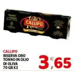 Mio Market Callipo Riserva Oro Tonno in Olio di Oliva offerta