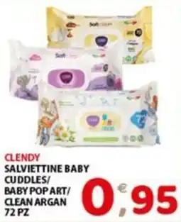 Mio Market Clendy salviettine baby cuddles/ baby pop art/ clean argan offerta