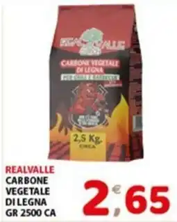 Mio Market Realvalle carbone vegetale di legna offerta