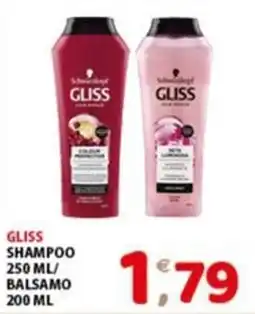 Mio Market Gliss shampoo balsamo offerta