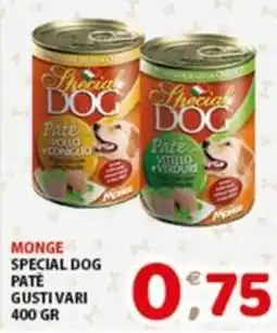Mio Market Monge special dog pate offerta