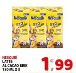 Mio Market Nesquik latte al cacao brik offerta