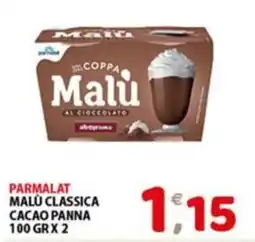Mio Market Parmalat Malù classica cacao panna offerta