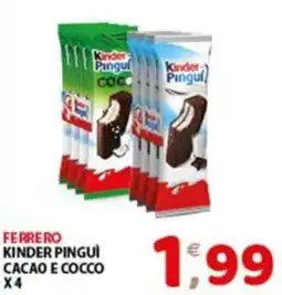 Mio Market Ferrero Kinder Pinguì Cacao e Cocco offerta