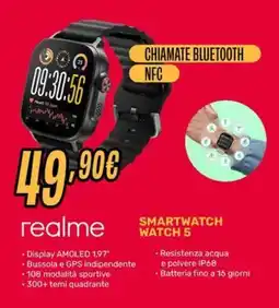 Fiducia & Convenienza realme SMARTWATCH WATCH 5 offerta