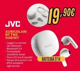 Fiducia & Convenienza JVC Auricolari BT TWS HAB10T offerta