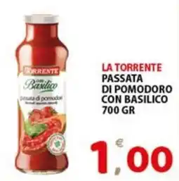 Premium Supermercati La Torrente passata di pomodoro con basilico offerta
