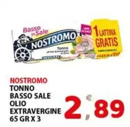 Premium Supermercati Nostromo tonno basso sale olio extravergine offerta