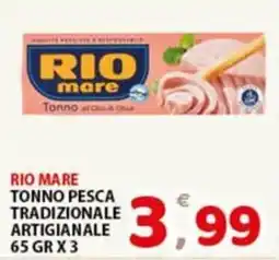 Premium Supermercati Rio mare Tonno pesca tradizionale artigianale offerta