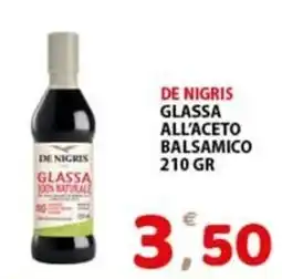 Premium Supermercati De Nigris glassa all'aceto balsamico offerta