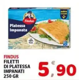 Premium Supermercati Findus filetti di platessa impanati offerta