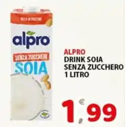 Premium Supermercati Alpro drink soia senza zucchero offerta